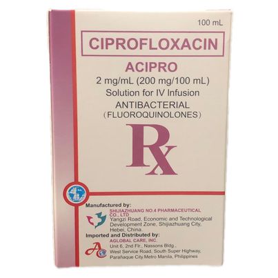 ACIPRO Ciprofloxacin 2mg/ml 200mg/100ml Solution for I.V Infusion 100ml