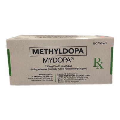 MYDOPA Methyldopa 250mg Film Coated Tablet 100's