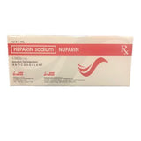 NUPARIN Heparin Sodium 5,000IU/ml Solution for Injection Anticoagulant 10 x 5ml