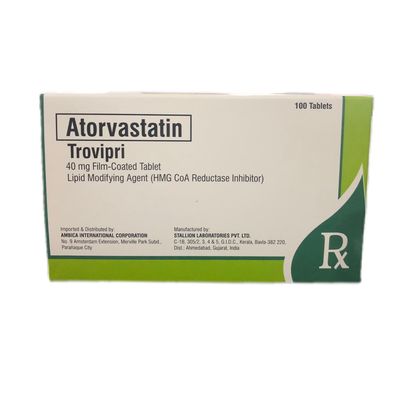 Atorvastatin (Trovipri) 40mg Film Coated Tablet 100's
