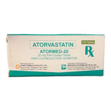 ATORMED Atorvastatin 20mg Film Coated Tablet 100's