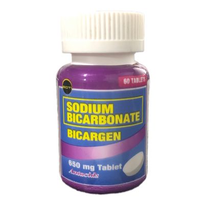 BICARGEN Sodium Bicarbonate 650mg Tablet 60's