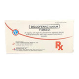 F-DICLO Diclofenac Sodium 25mg/ml (75mg/3ml) Solution for Injection (NSAID) 3ml x Ampoule 10's