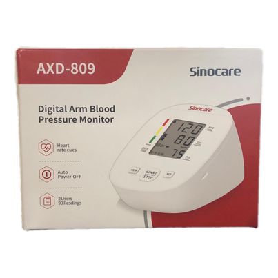 Digital Arm Blood Pressure Monitor (Sinocare) AXD-809 with USB Cord