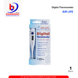 AIR LIFE Digital Thermometer Clinical Accuracy with Fever Alarm and Water Proof 1's
