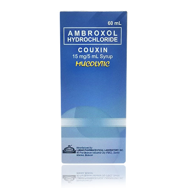 COUXIN Ambroxol Hydrochloride Mucolytic HCI 15mg / 5ml Syrup 60ml