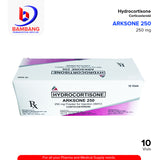 ARKSONE Hydrocortisone 250mg Powder For Injection IM/IV Vials 10's
