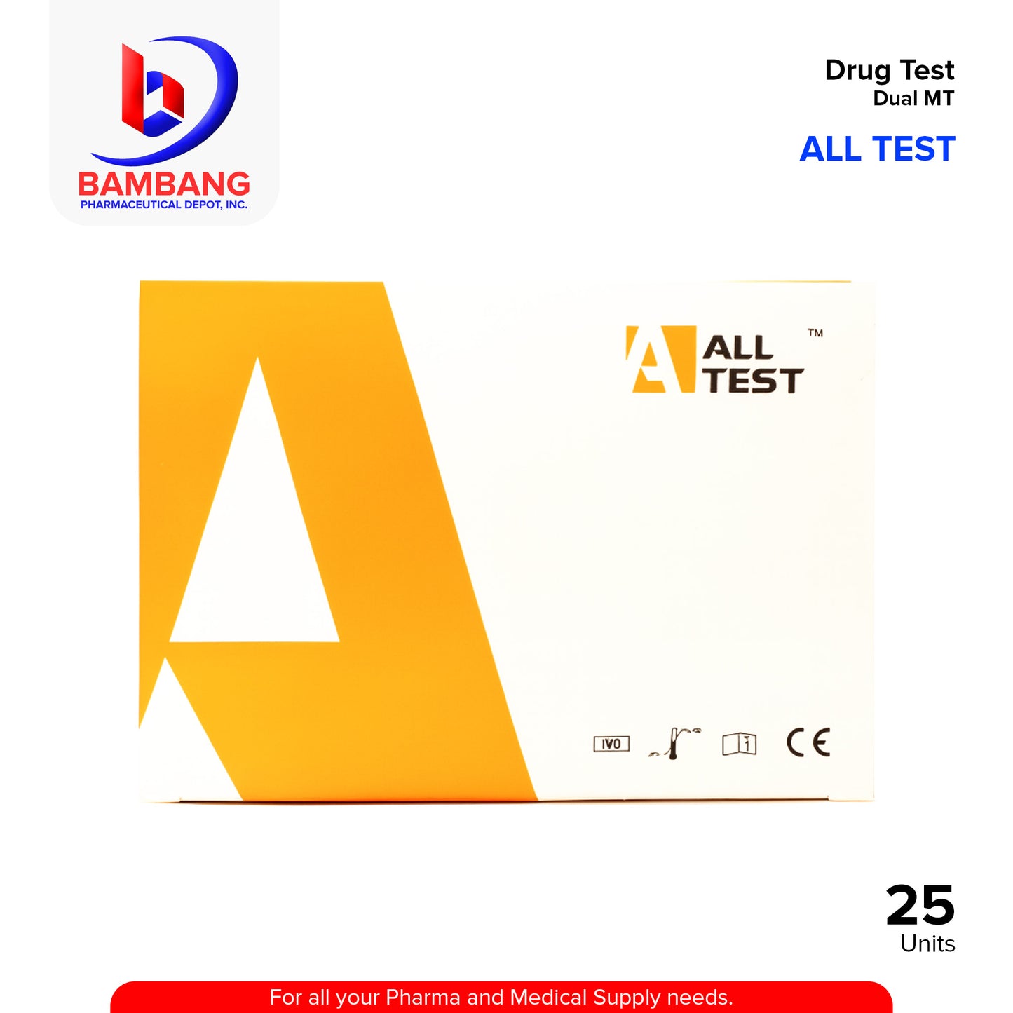 ALLTEST Drug Test Dual MT 25's