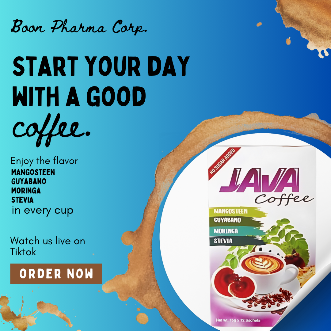 JAVA Herbal Coffee Mix Mangosteen, Guyabano, Moringa,Stevia 15g x Sachets 12's