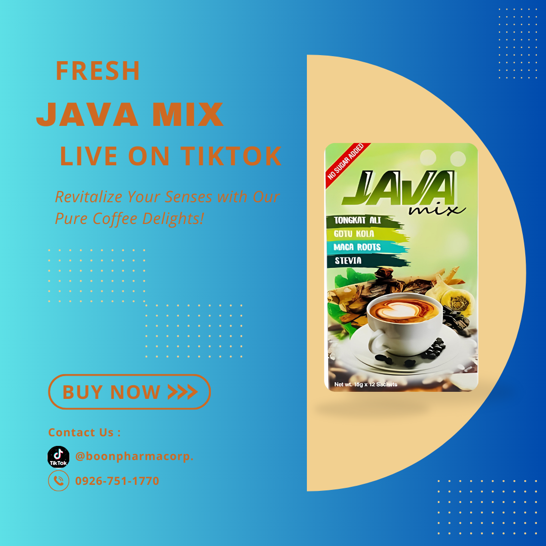JAVA Herbal Mix Tongkat Ali, Gotu Kola, Maga Roots, Stevia 15g x Sachets 12's