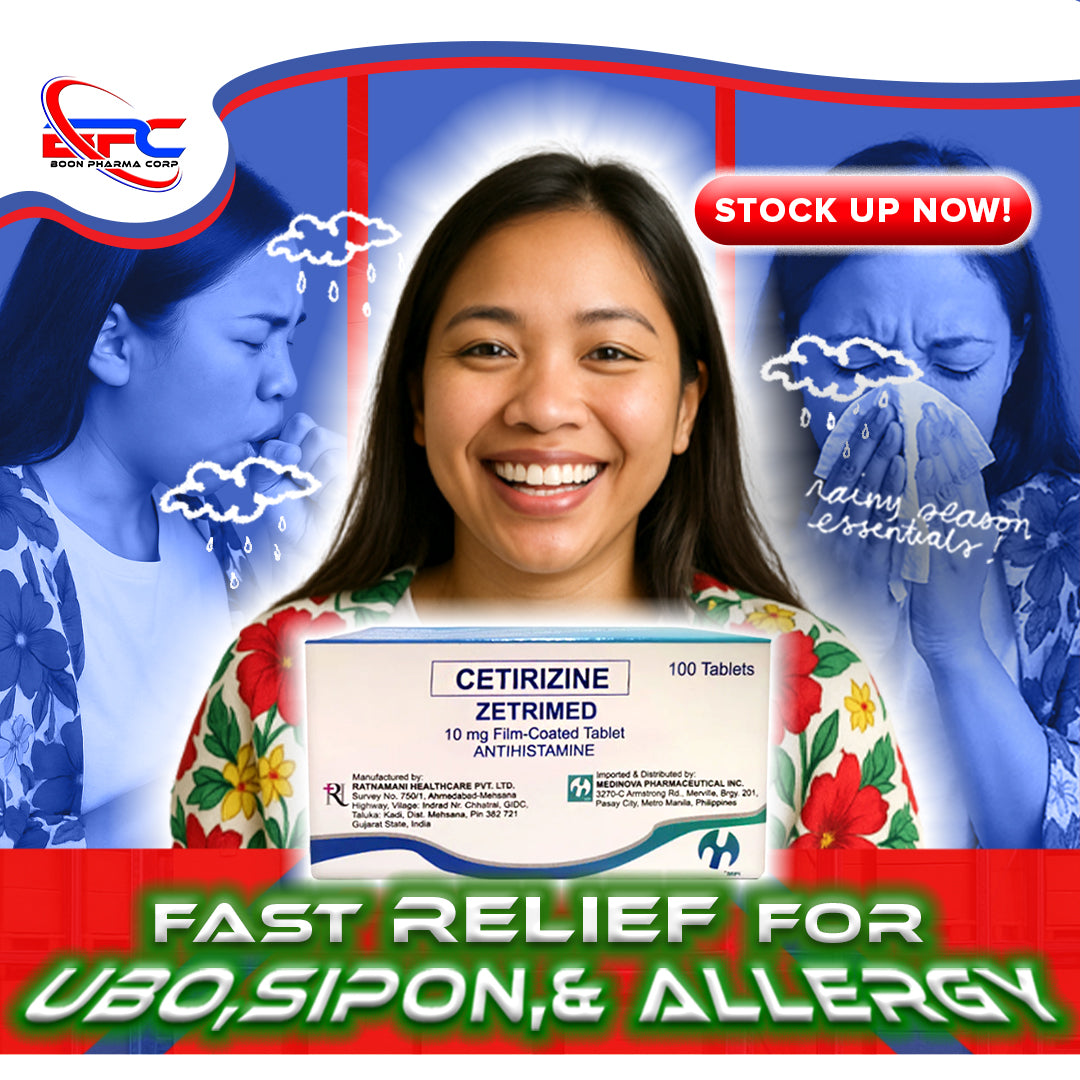 Cetirizine (Zetrimed) 10mg Film Coated Tablet 100's