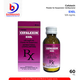 EXEL Cefalexin Powder for Suspension Antibacterial 125 mg/5mL 60mL