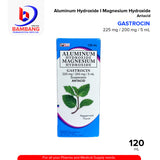 GASTROCIN Aluminum Hydroxide Magnesium Hydroxide Suspension Antacid 225 mg / 200mg / 5 mL Peppermint Flavor 120mL