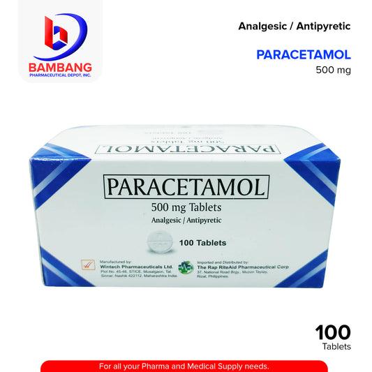 Paracetamol 500mg Analgesic / Antipyretic Tablet 100's