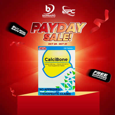 CALCIBONE Calcium 500 mg + Vitamin D3 250 IU Food Supplement Tablets 100's