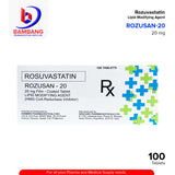 ROZUSAN-20 Rosuvastatin Lipid Modifying Agent 20 mg Film Coated Tablet 100's