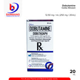DOBUTASAPH Dobutamine 12.50mg/ml (250mg/20ml) Solution For Injection 20ml