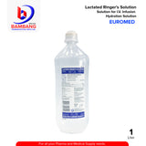 EUROMED Lactated Ringers Solution for IV Infusion Plain Lr Navy Blue 1000ml