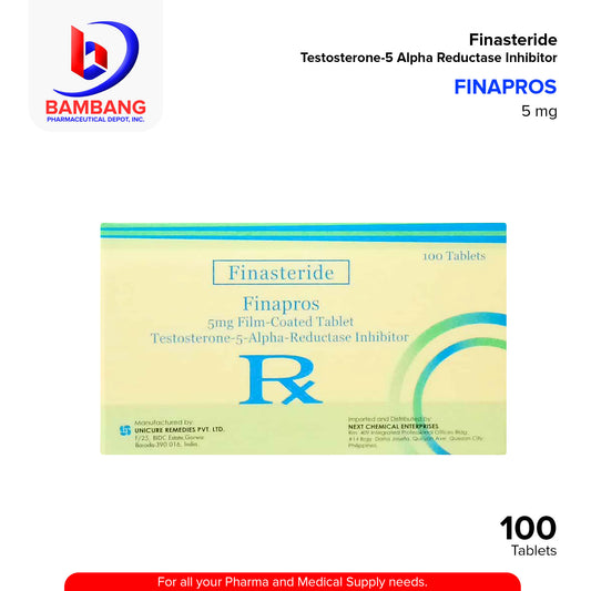 FINAPROS Finasteride 5mg Film Coated Tablet 100's