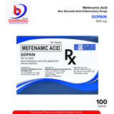 GOPAIN Mefenamic Acid 500mg Non Steroidal Anti-Inflammatory Tablet 100's