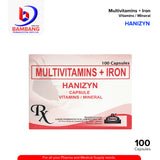 HANIZYN Multivitamins + Iron Vitamin / Mineral Capsule 100's