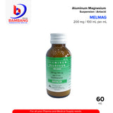 MELMAG Aluminum Magnesium Suspension / Antacid 200 mg / 100 mL per mL Peppermint Flavor 60mL