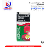 ROBITUSSIN DM Dextromethorphan Hydrobromide Guaifenesin 15mg/100mg per 5ml Syrup 60ml