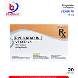 VEXER 75 Pregabalin Anti-Epileptic 75 mg Capsule 20's