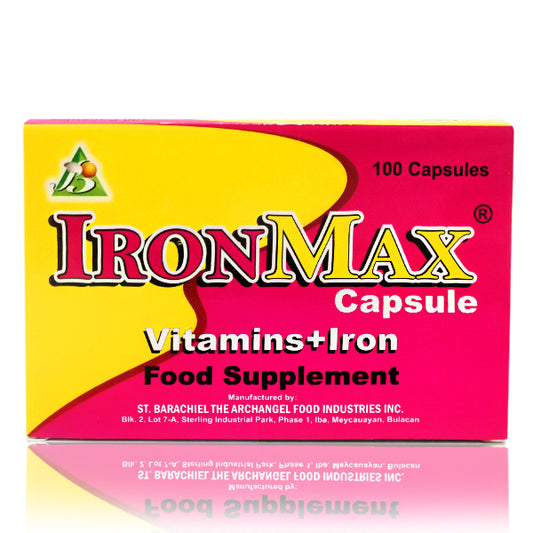 IRONMAX Vitamins + Iron Food Supplement Capsule 100's