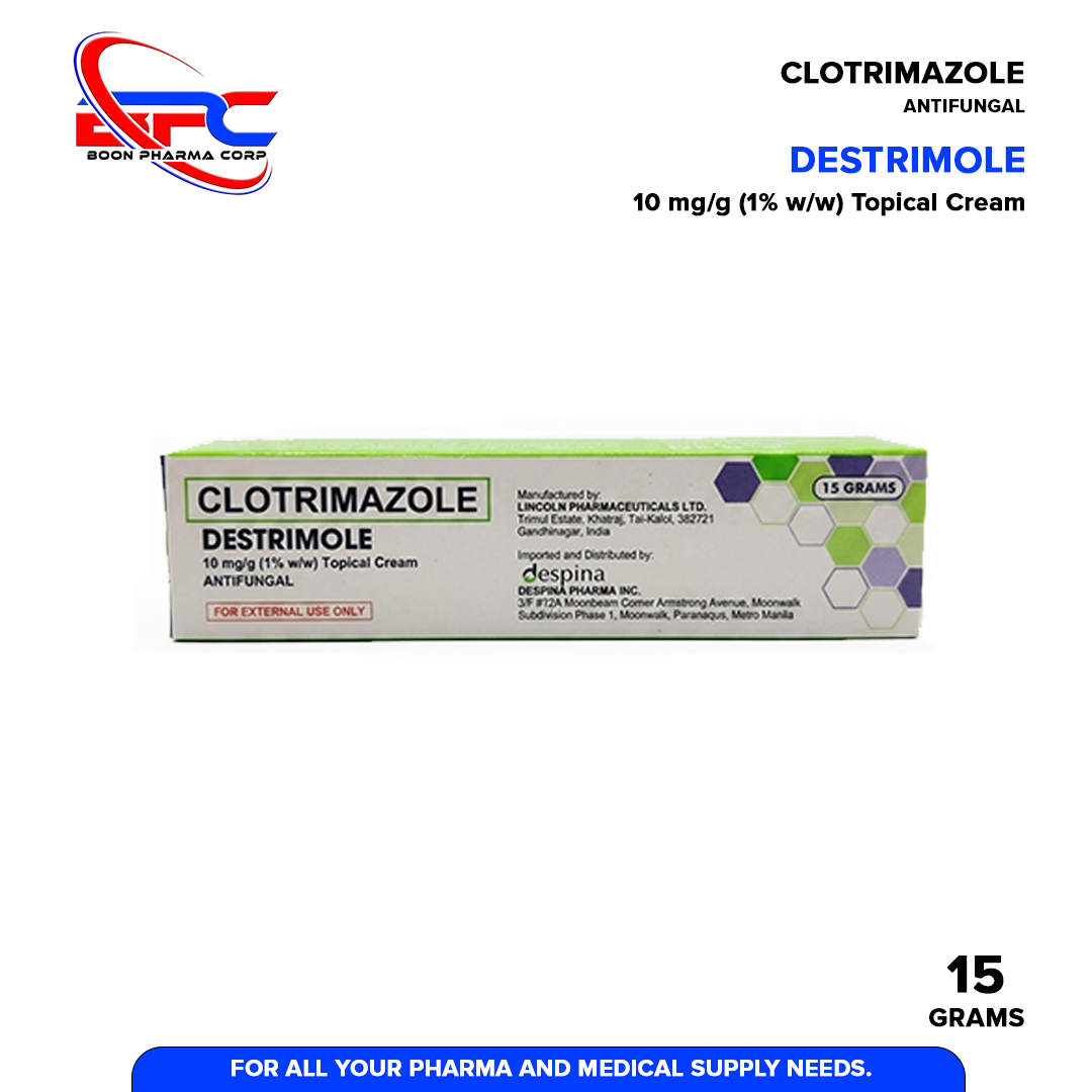 DESTRIMOLE Clotrimazole 10mg/g (1%w/w) Topical Cream Antifungal 15g