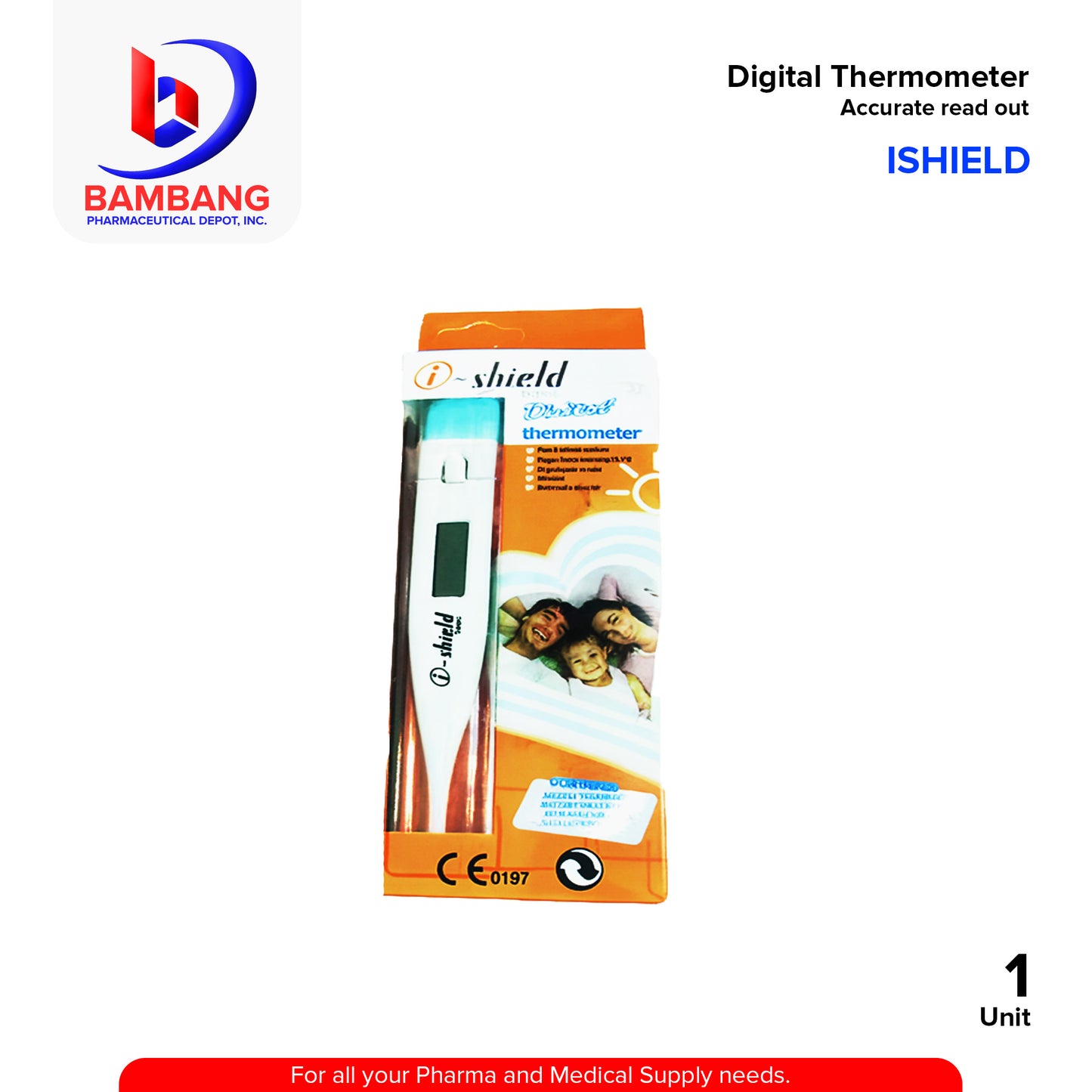 ISHIELD Digital Thermometer 1's