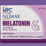 Numax (Melatonin) 3mg Tablets Dietary Supplement