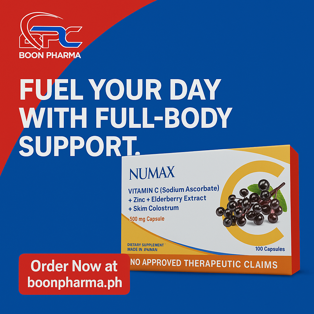 Numax Vitamin C (Sodium Ascorbate) + Zinc +Elderberry Extract + Skim Colostrum 500mg Capsule