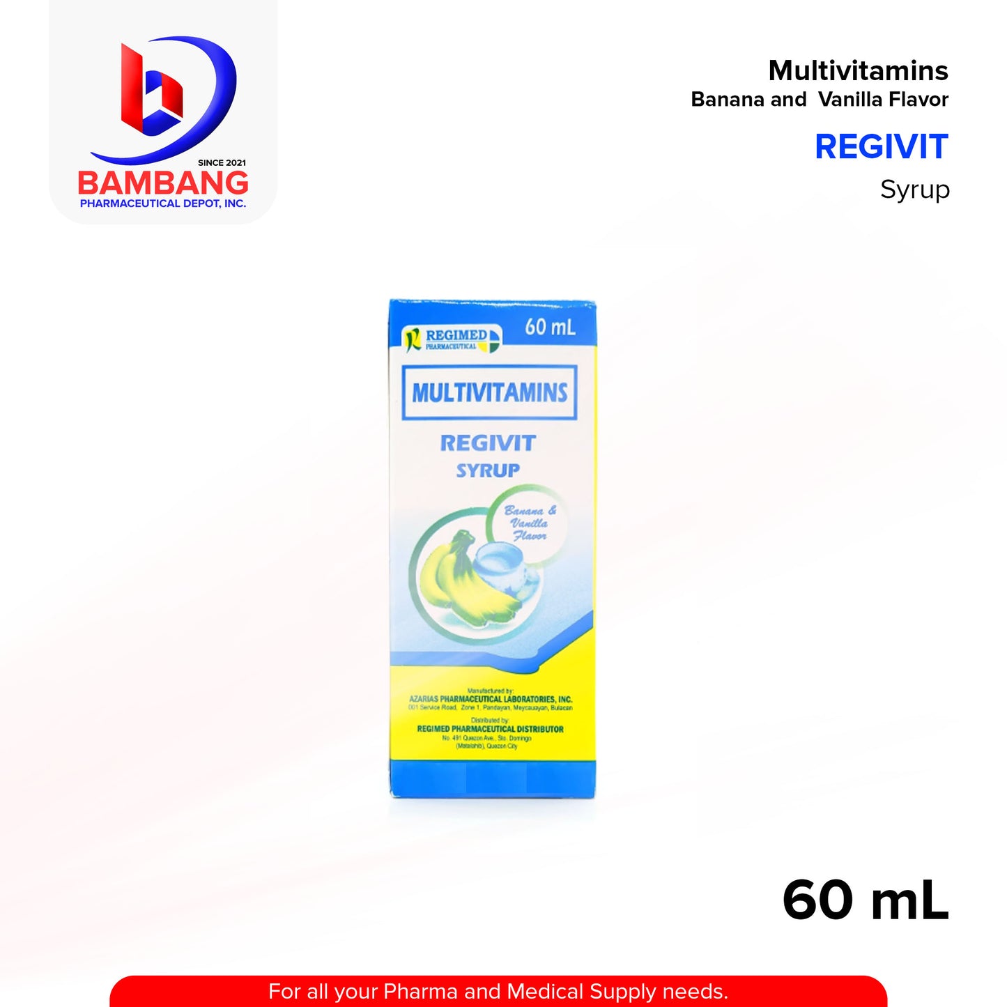 REGIVIT Multivitamins Syrup 60ml