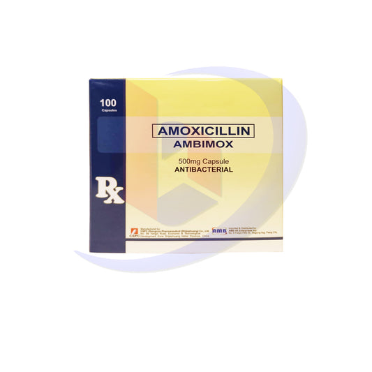 AMBIMOX Amoxicillin Anti Bacterial 500mg Capsule 100's