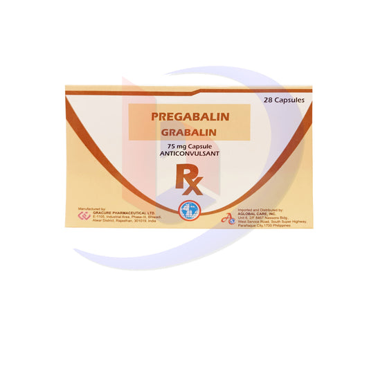 Pregabalin (Grabalin) 75mg Anticonvulsant Capsule 28's