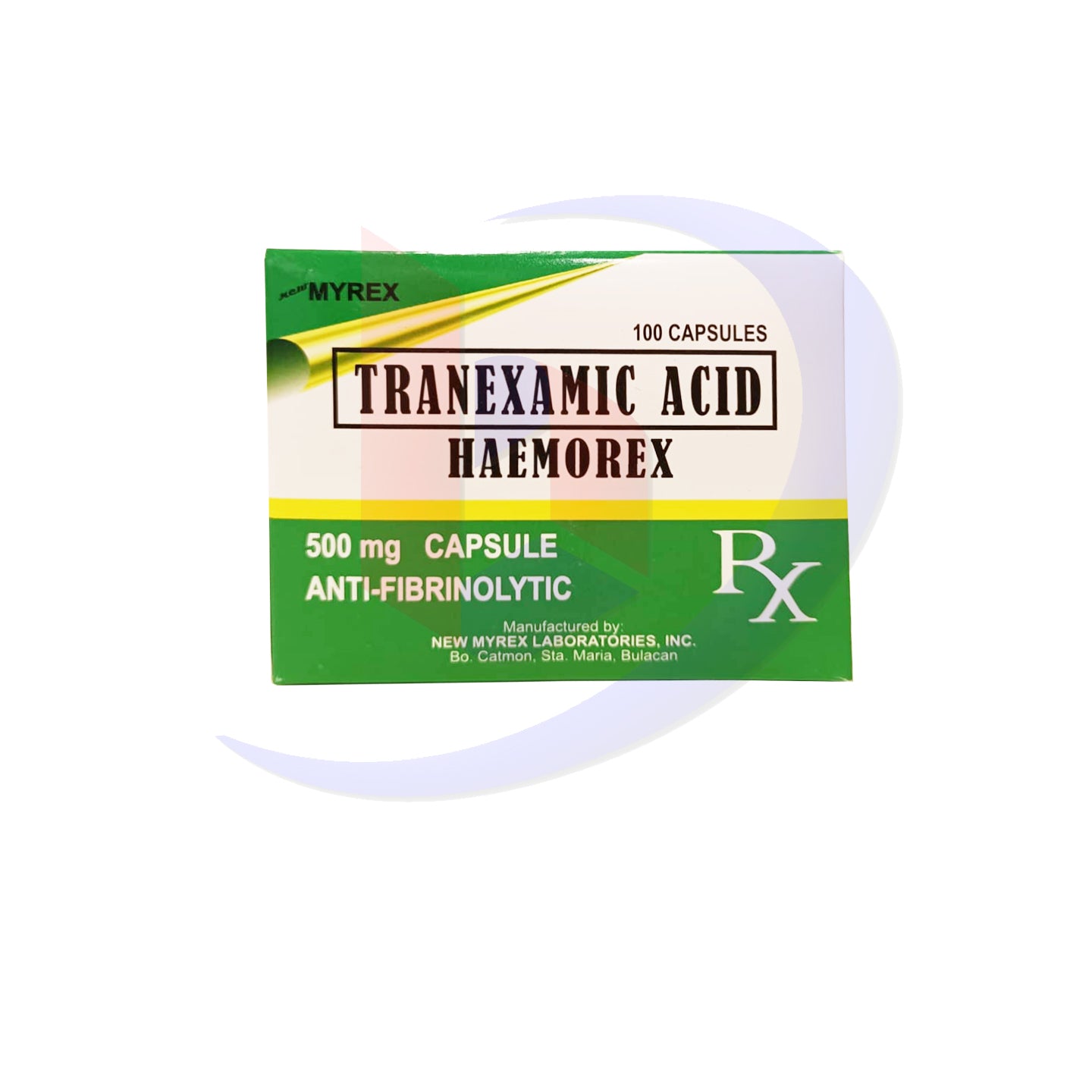 HAEMOREX Tranexamic Acid 500mg Capsule 100's