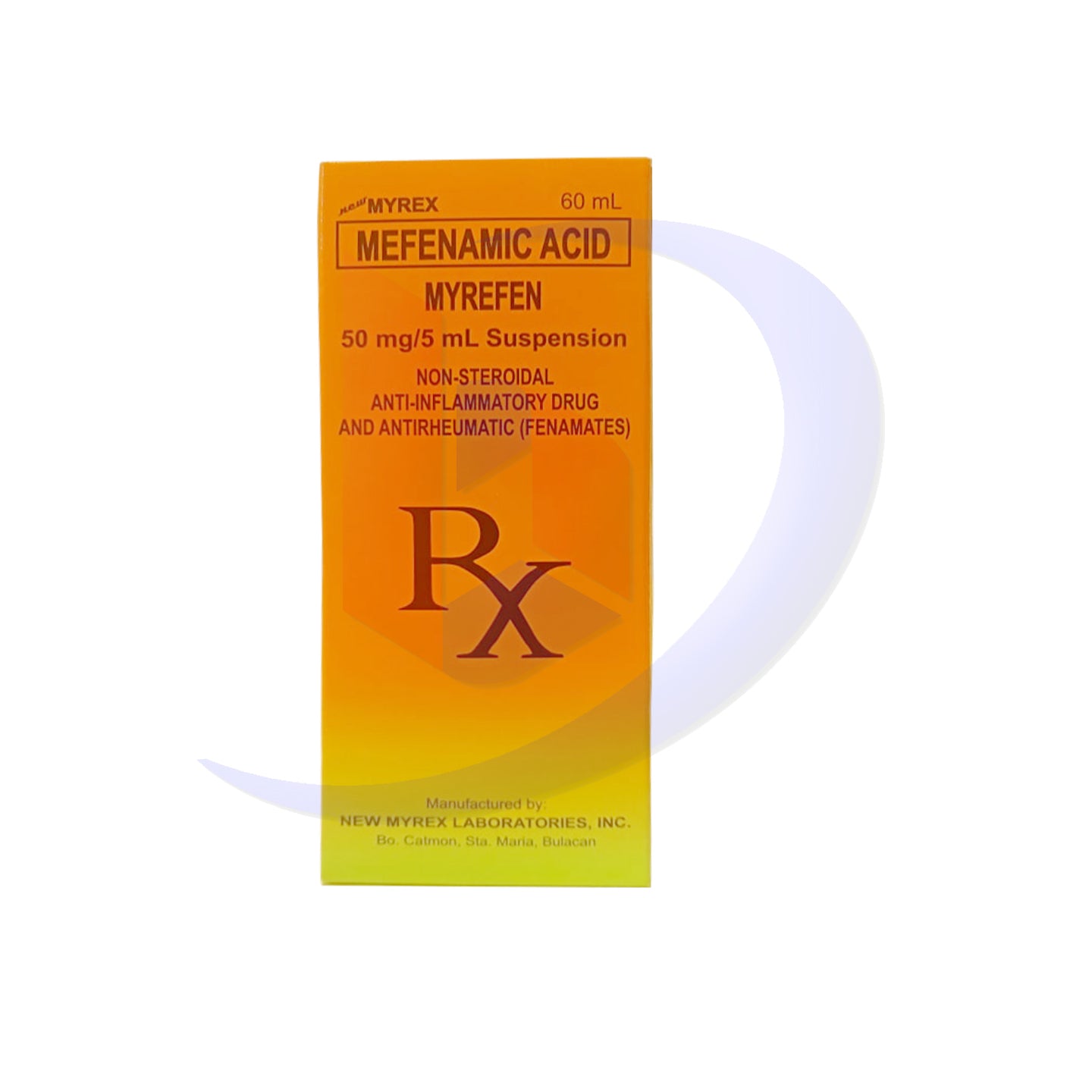Mefenamic Acid (Myrefen) 50mg/5ml Suspension 60ml