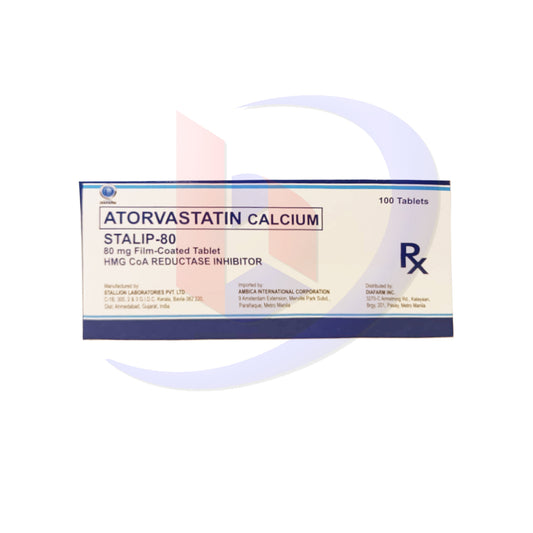 Atorvastatin Calcium (Stalip 80) 80mg Film Coated Tablet 100's