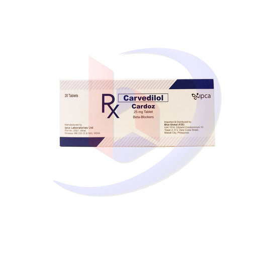 CARDOZ Carvedilol Beta Blockers 25mg Tablet 28's