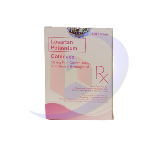 COTENACE Losartan Potassium (Cotenace) 50mg Film Coated Tablet 100's
