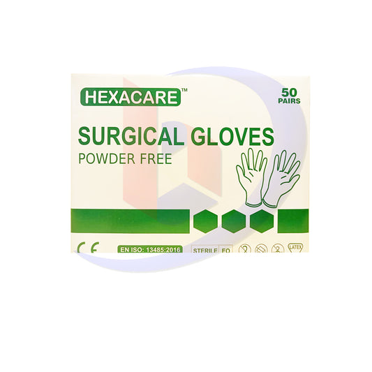 Surgical Gloves (Hexacare) Powder Free Pairs 6.5 50's