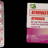 ATORGEN Atorvastatin Calcium 80mg Film Coated Tablet 100'