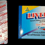 LIVERBOS Silymarin Silybum marianum - Fam. Asteraceae Plus B Vitamins 32 Capsules