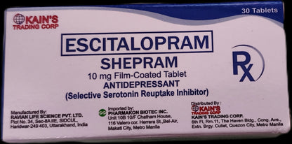 SHEPRAM Escitalopram 10 mg tablets 30's
