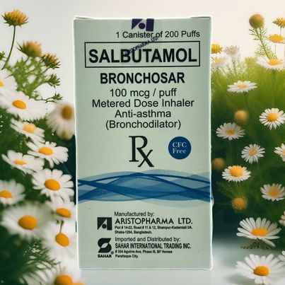 Salbutamol 100mcg/puff Metered Dose Inhaler Anti Asthma 1 Canister of 200Puffs