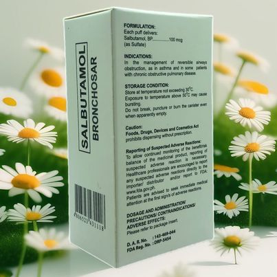 Salbutamol 100mcg/puff Metered Dose Inhaler Anti Asthma 1 Canister of ...