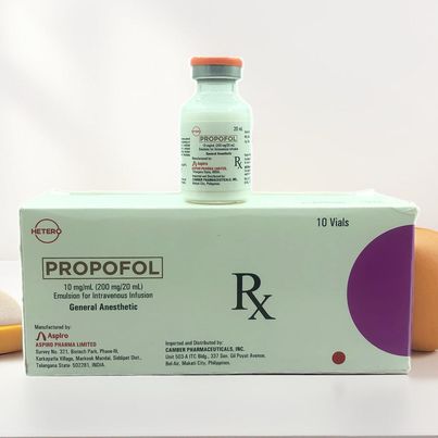 Propofol 10mg/ml (200mg/20ml) Emulsion for Intravenous Infusion Vials 10's