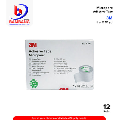 3M Adhesive Surgical Tape Micropore 1 inch x 10 yards (2.5cm x 9.1m)