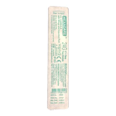 IV Cannula (Hexacare) With Wings And Injection Port 0.7 x 19mm 23ml/min 24g 100's